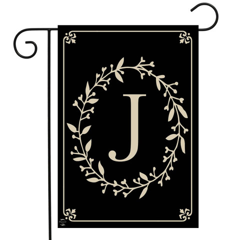 Briarwood Lane Classic Monogram Letter J Garden Flag