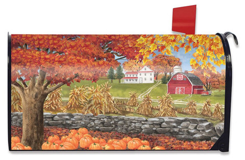 Autumn Day Scene Large / Oversized Magnetic Mailbox Cover