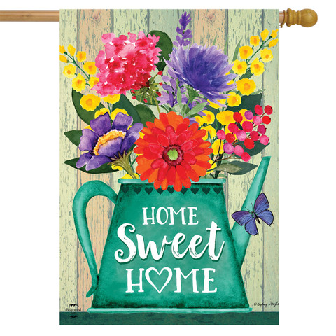 Home Sweet Home Spring House Flag