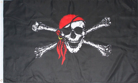 Red Bandana Summer Grommet Flag