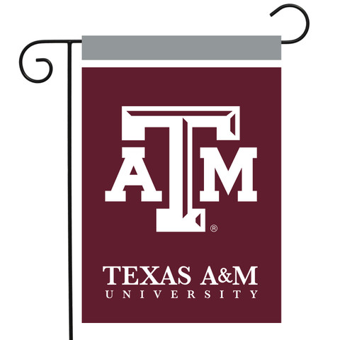 Briarwood Lane Texas A&M Aggies NCAA Licensed small garden flag, maroon and white decorative banner display.