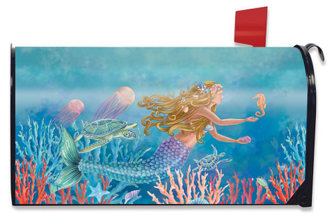 Mermaid Summer Magnetic Mailbox Cover
