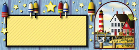 Bayside Lighthouse Summer Mailbox / Door Magnet