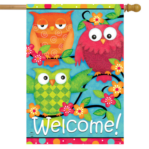 Treetop Welcome Spring House Flag