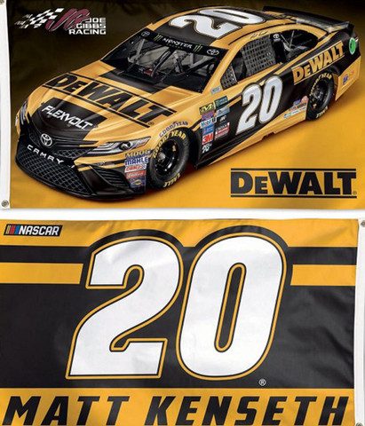 Matt Kenseth NASCAR # 20 Deluxe Grommet Flag