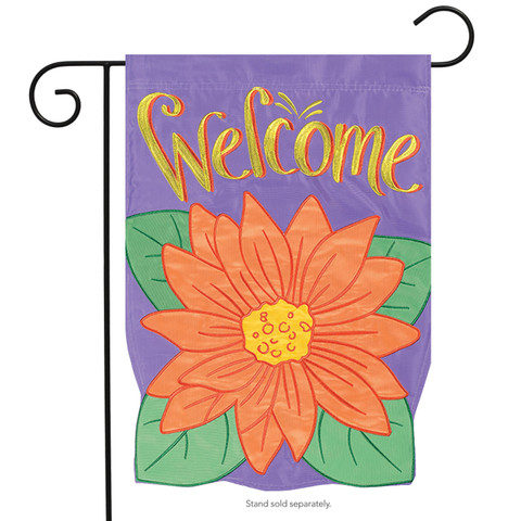 Gerbera Bloom Welcome Garden Flag