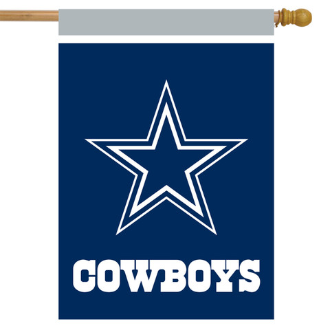 Briarwood Lane Dallas Cowboys NFL licensed flag with white star and text on blue background.