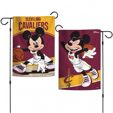 Cleveland Cavaliers Mickey Mouse Garden Flag