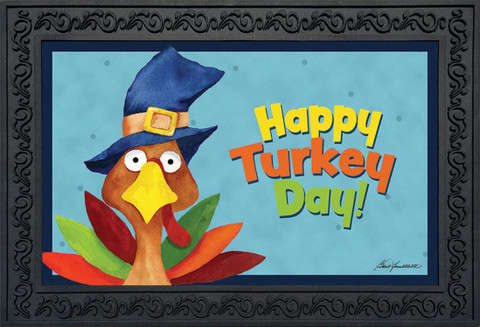 Turkey Day Thanksgiving Doormat