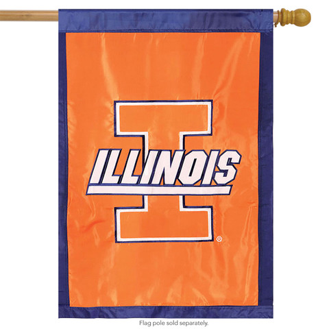 University of Illinois Fighting Illini NCAA Licensed House Flag