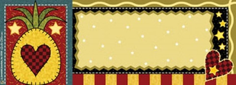 Country Pineapple Primitive Mailbox / Door Magnet