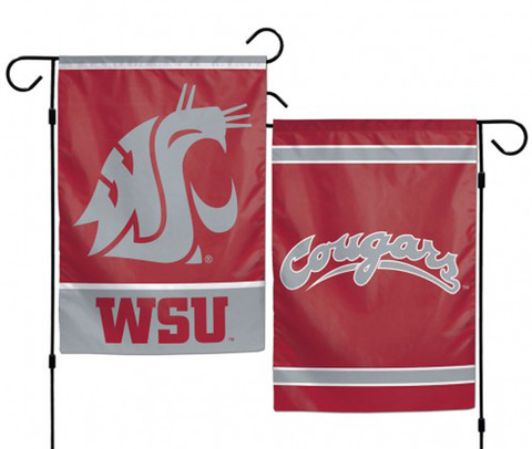 Washington State University Cougars 2 Sided Garden Flag