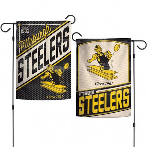 Pittsburgh Steelers Retro Licensed NFL Garden Flag