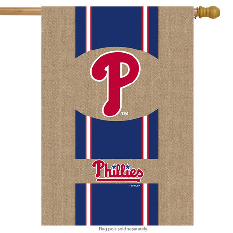 Philadelphia Phillies Burlaps MLB Licensed House Flag