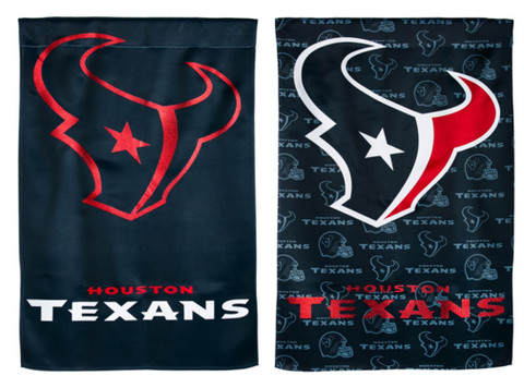 Houston Texans Licensed NFL Glitter Garden Flag