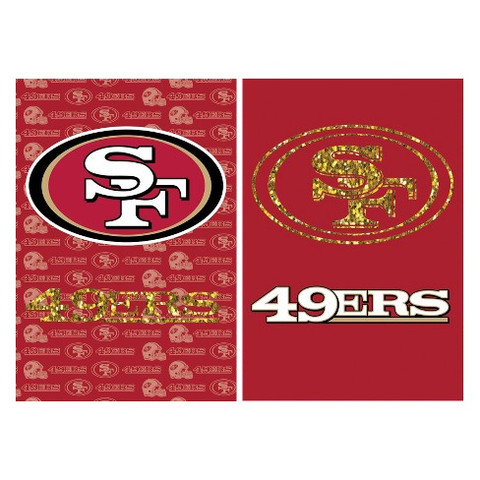 San Francisco 49ers Glitter Garden Flag