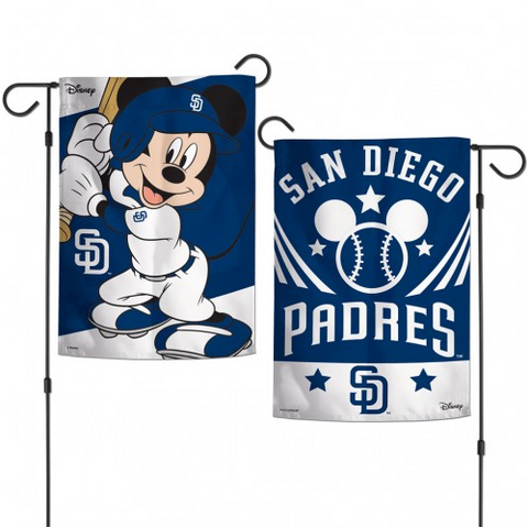 San Diego Padres Mickey Mouse Garden Flag