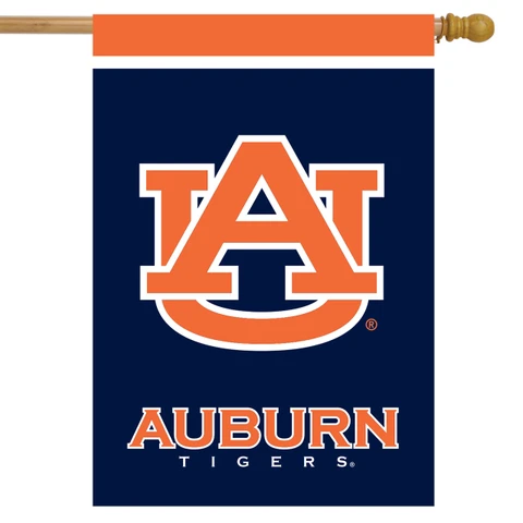 Briarwood Lane Auburn Tigers NCAA licensed house flag, officially licensed collegiate Auburn University flag.