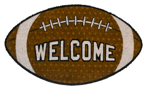 Football Natural Fiber Coir Doormat