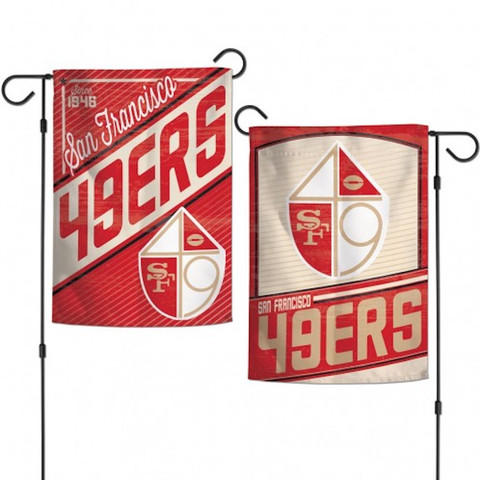 San Francisco 49ers Retro NFL Garden Flag