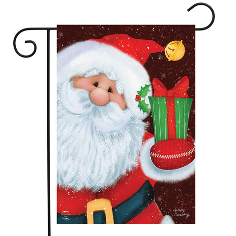 Santa's Gift Christmas Garden Flag