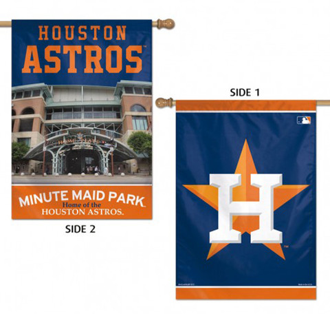 Houston Astros 2 Sided MLB Vertical House Flag