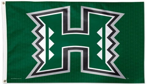 University of Hawaii Deluxe Grommet Flag