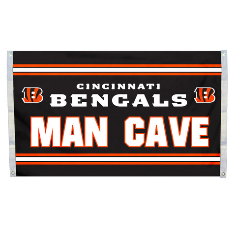 Cincinnati Bengals Man Cave Grommet Flag