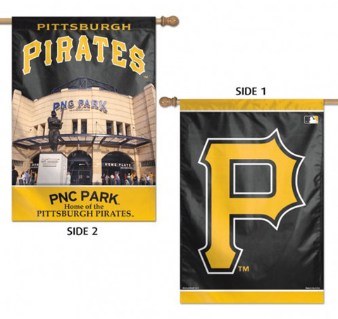 Pittsburgh Pirates MLB 2 Sided Vertical House Flag