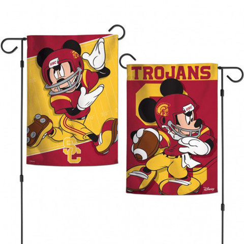 Southern California Trojans NCAA Mickey Mouse Garden Flag