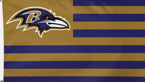 Baltimore Ravens NFL Deluxe Grommet Flag