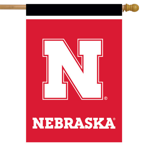 Nebraska Cornhuskers NCAA Licensed House Flag