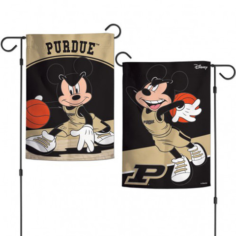 Purdue University NCAA Mickey Mouse Garden Flag