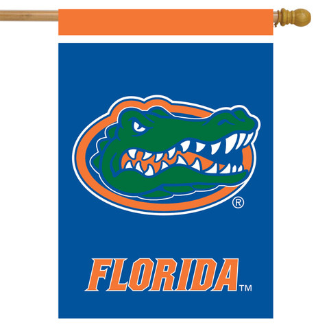 Florida Gators NCAA Licensed House Flag by Briarwood Lane, official college sports banner with colorful design.