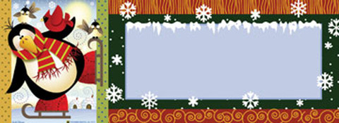 Skating Penguin Mailbox / Door Magnet