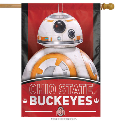 Ohio State "Buckeyes" NCAA Star Wars Vertical House Flag