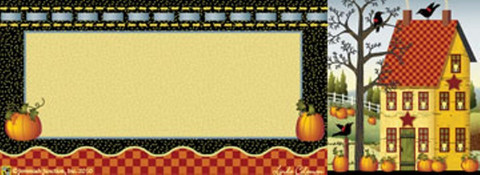 Yellow Salt Box Primitive Mailbox / Door Magnet