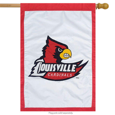 University of Louisville Applique NCAA Licensed House Flag