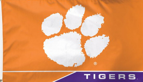 Clemson University Tigers NCAA Deluxe Grommet Flag