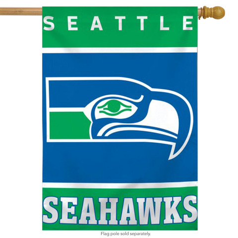 Seattle Seahawks Throwback Vertical Flag