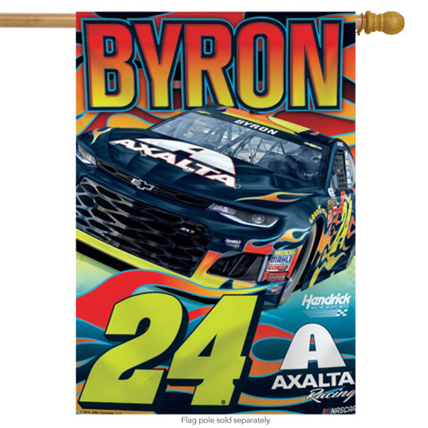 William Byron #24 Vertical House Flag