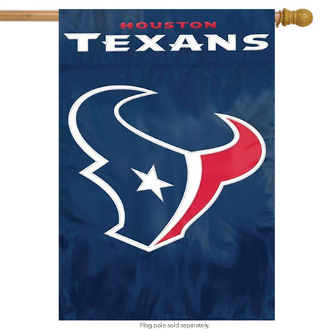 Houston Texans Applique & Embroidered Banner Flag NFL