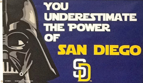 San Diego Padres Star Wars Deluxe Grommet Flag