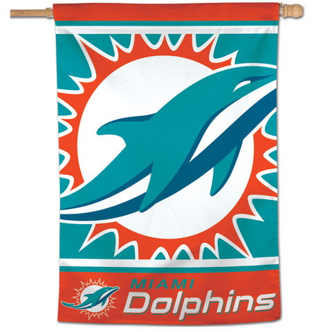 Miami Dolphins Vertical NFL Flag