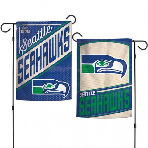 Seattle Seahawks Retro Licensed NFL Garden Flag