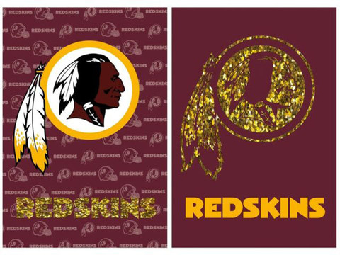 Washington Redskins Glitter Garden Flag
