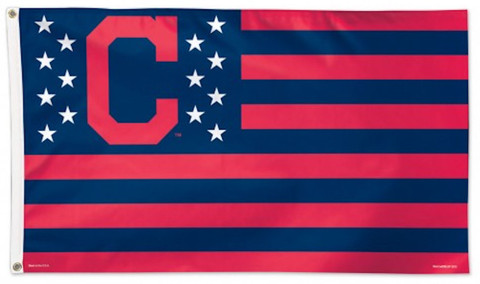 Cleveland Indians Stars & Stripes Deluxe Grommet Flag