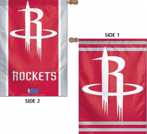Houston Rockets 2 Sided NBA Vertical House Flag