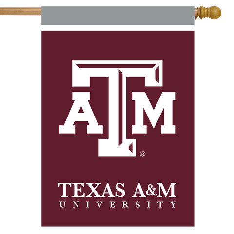Briarwood Lane Texas A&M Aggies NCAA Licensed House Flag, official college sports banner display.
