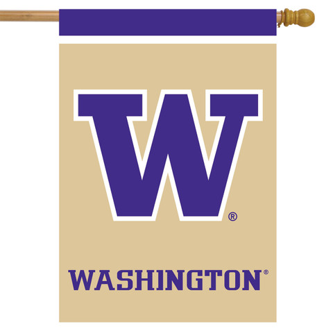 Washington Huskies NCAA Licensed House Flag